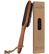 Pumice Stone Foot File - Wooden Pedicure Feet Scrubber with Handle for Callus and Dead Skin Remov...