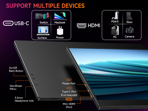 AYY portable monitor for laptop