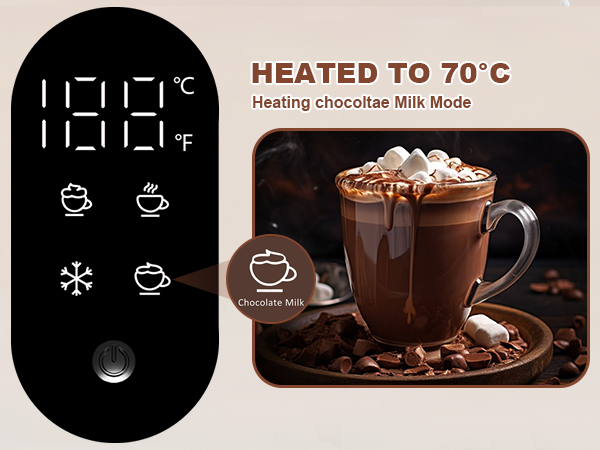 Electric Milk Frother Automatic Hot &amp; Cold Foam Maker