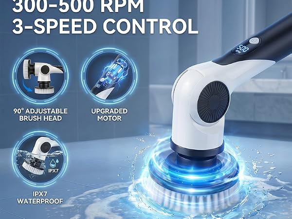 Electric spin scrubber