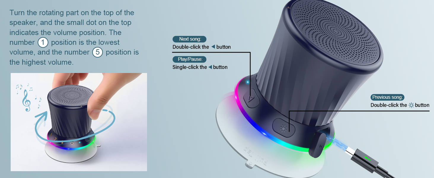 shower speakers waterproof bluetooth speaker