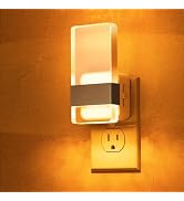 L LOHAS LED Night Light, Amber Night Lights Plug Into Wall, Dusk-to-Dawn Sensor Decorative Night ...