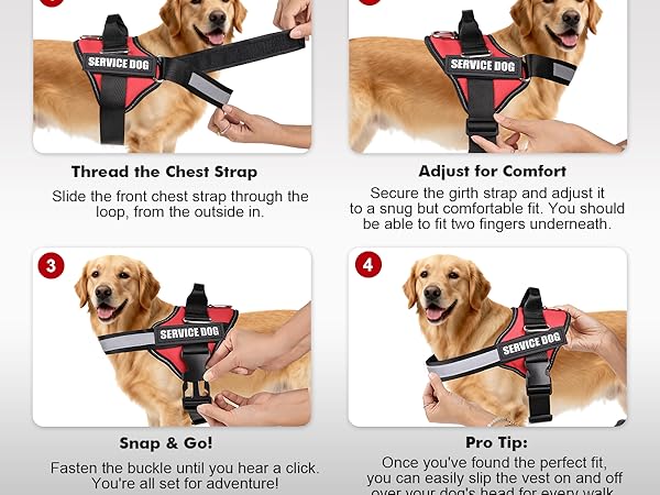 Opstin Service dog vest size from xxs to xxxl