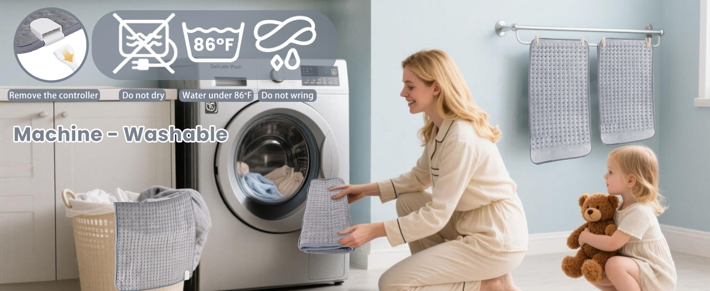 machine washable heating pad