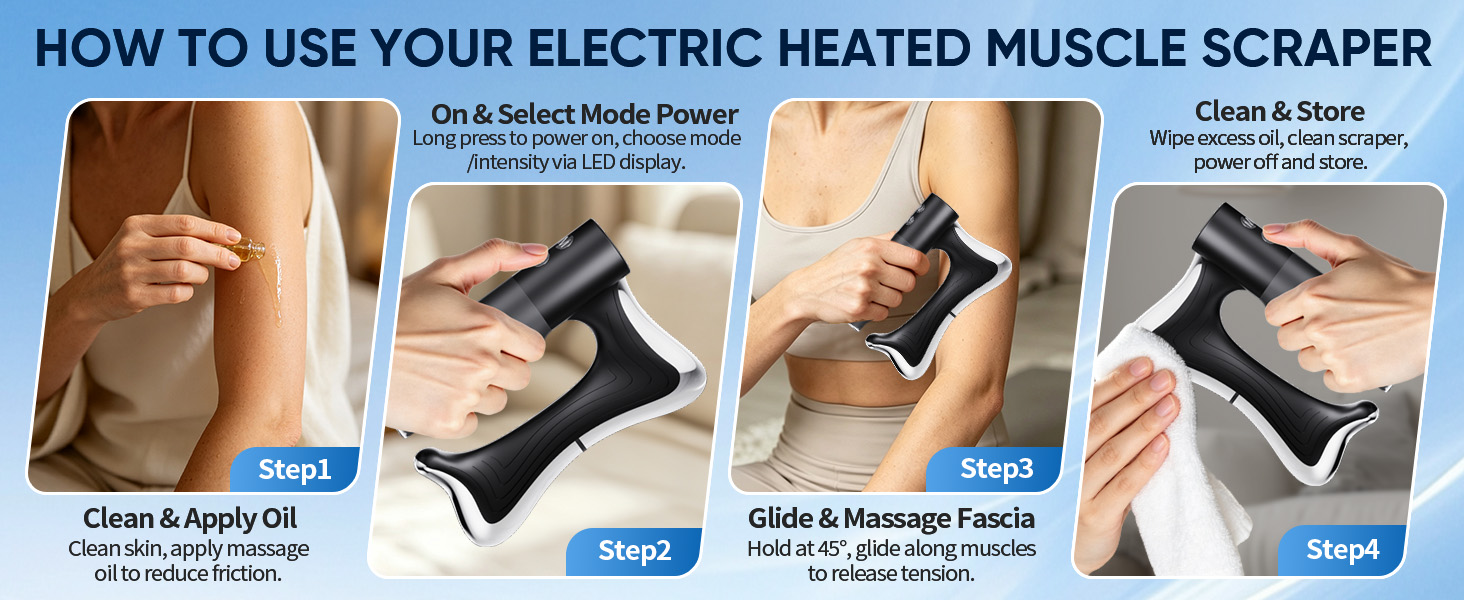 Electric Heated Muscle Scraper