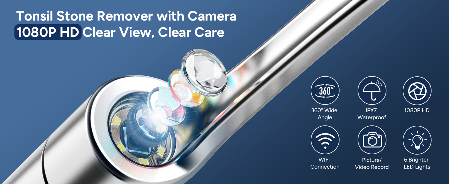 Tonsil Stone Remover with Camera