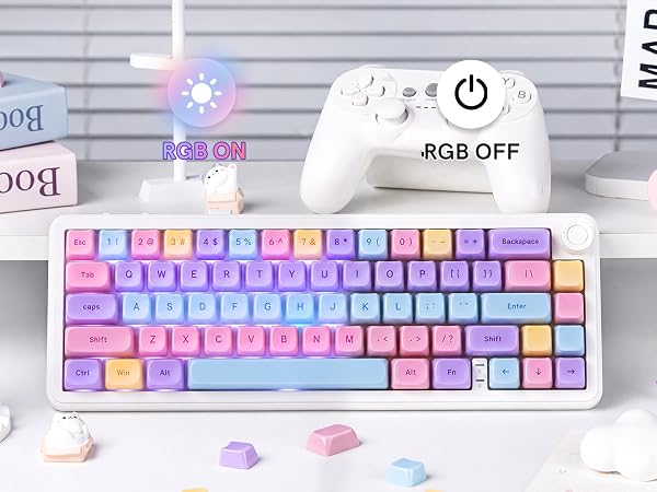 Clear keycaps Set,Translucent Keyboard keycaps,Jelly Key caps