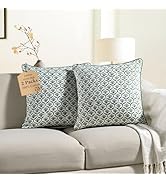 CPC Throw Pillow Covers for Couch, 20x20 Inch Decorative Couch Pillows for Living Room, 100% Cott...