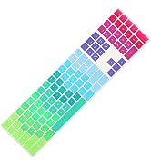 Allinside Rainbow Cover for Apple iMac Magic Wireless Keyboard with Numeric Keypad MQ052LL/A A184...