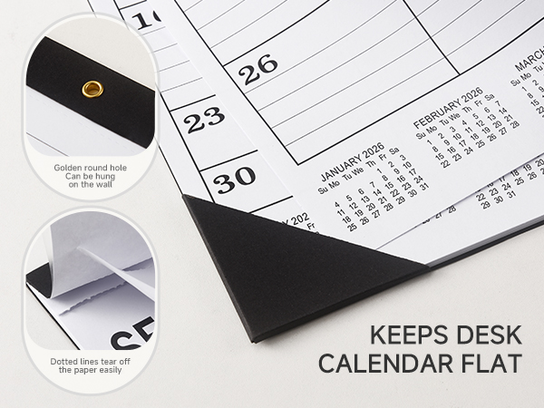 Desk Calendar 2026-2027 