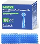 CAKRNPS Blood Glucose Test Strips, 100 lancets for Diabetes, Accurate, Auto Code, Compatible with...