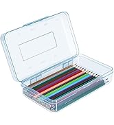 DANRONG Pencil Box, Large Capacity Pencil Case, Plastic Pencil Boxs for Kids Girls Boys Adults, H...
