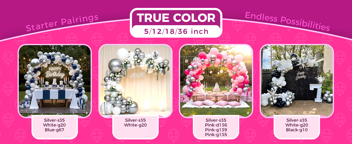 silver balloons