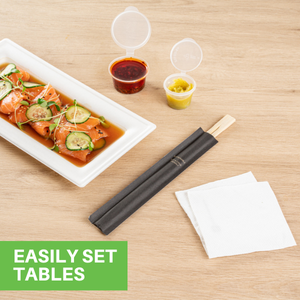 These twin chopsticks are devoid of splinters for a comfortable meal experience.