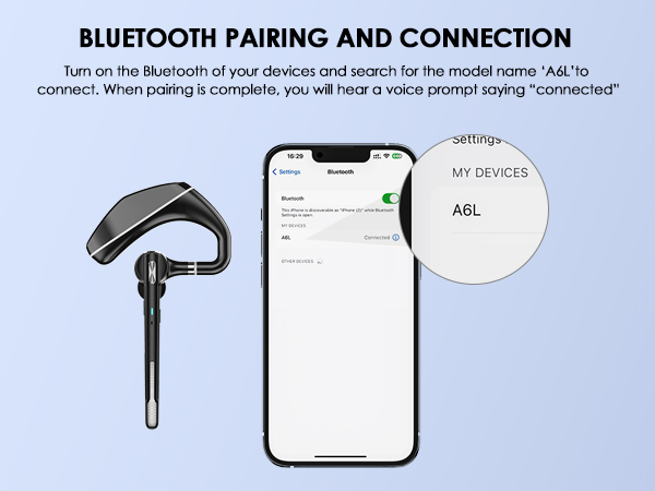 BLUETOOTH PAIRING AND CONNECTION