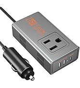 BMK 175W Car Power Inverter DC 12V to 110V AC Power Inverter for Vehicles Converter with PD 18W U...