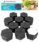 AlpineReach Extra Heavy Duty Pot Feet Risers 20 Pack Hexagons &amp; Adhesive Pads - Protect Healthy P...