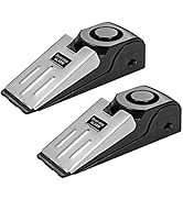 Door Stop Alarm 2 Pack, 120 dB Door Stopper Wedge Door Stops Alarm Great for Traveling Hotel Home...