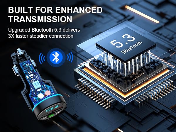 fm bluetooth transmitter car