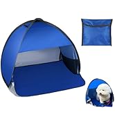 YCConcept Mini Tent for Pets Small Dog Tent for Beach Portable Pop Up Sun Shade Shelter with Phon...