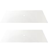 GOSO 2 PCS Rectangular Lampshades Diffuser 14.5" Diameter with 3/8" Center Hole Lampshades for Ta...