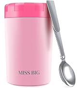 Insulated Food Container,MISS BIG 17oz Hot Lunch Container for Kids,Large, Leakproof,BAP Free The...