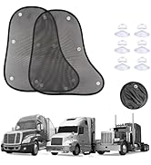 Side Window Sun Shade for Semi Truck Freightliner Cascadia Volvo VNL International Trucks, UV Pro...