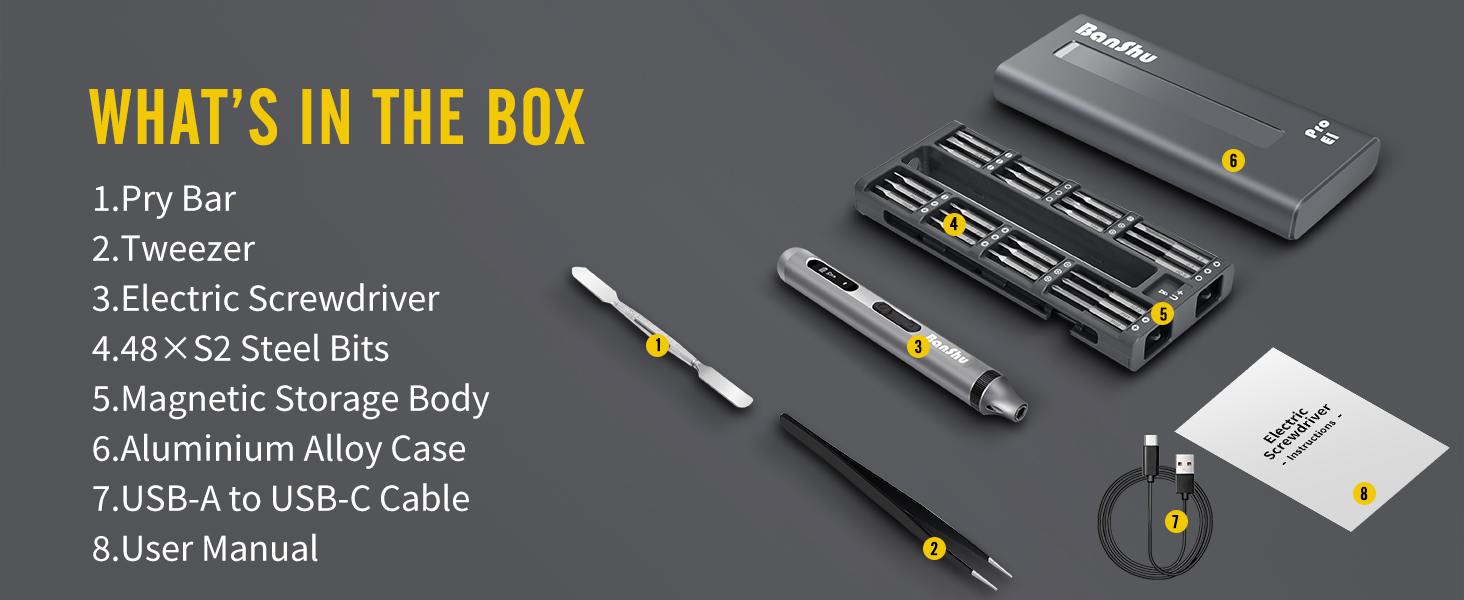 All-in-one electric precision screwdriver set