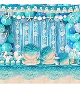 Beach Party Decorations, 273Pcs Ocean Waves Birthday Supplies Summer Pool Beach Birthday Party De...