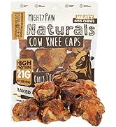 Mighty Paw Naturals Cow Knee Caps for Dogs | 100% Natural Beef Knee Caps for Dogs, Beef Bones for...