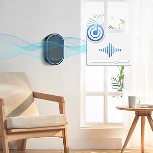 a window with a speaker on the wall