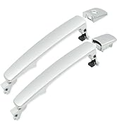 Anumit Exterior Door Handle, 2PCS Front Driver and Passenger Side Outside Door Handle for Nissan ...