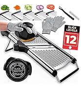Gramercy Adjustable Mandoline Food Slicer, Mandoline Slicer for Kitchen, Mandolin, Potato, Tomato...