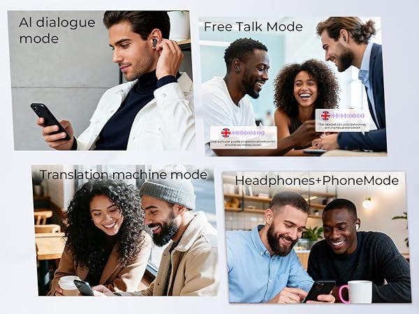 bluetooth earphones translator device translator earbuds real time translation headphones