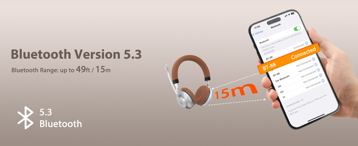 bluetooth headphones with mic