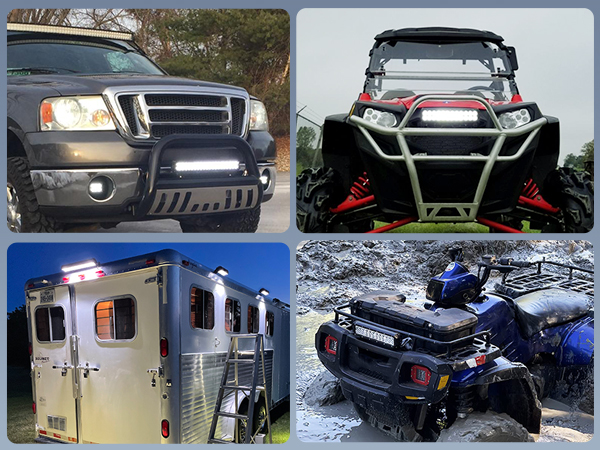 12 Inch 72W Spot Flood Combo LED Off Road Lights