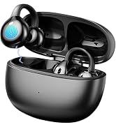 CuiSuto Clip on Earbuds Open Ear Headphones, Air Conduction Wireless Earphones Bluetooth 5.4, 50H...