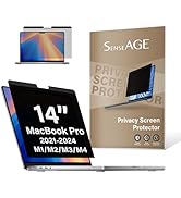 SenseAGE Magnetic Privacy Screen Filter For MacBook Pro 14 Inch, Removable Privacy Screen Protect...