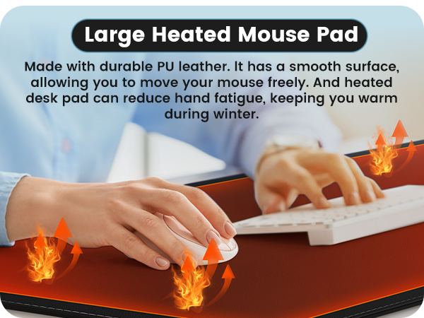 Heated Desk Pad, Heated Mouse Pad – Desk Mat