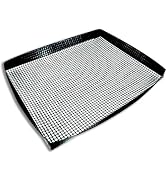 Air Fryer Basket for Oven - Non-Stick Oven Air Fryer Basket - Crisping Sheet for Baking Crisp Piz...