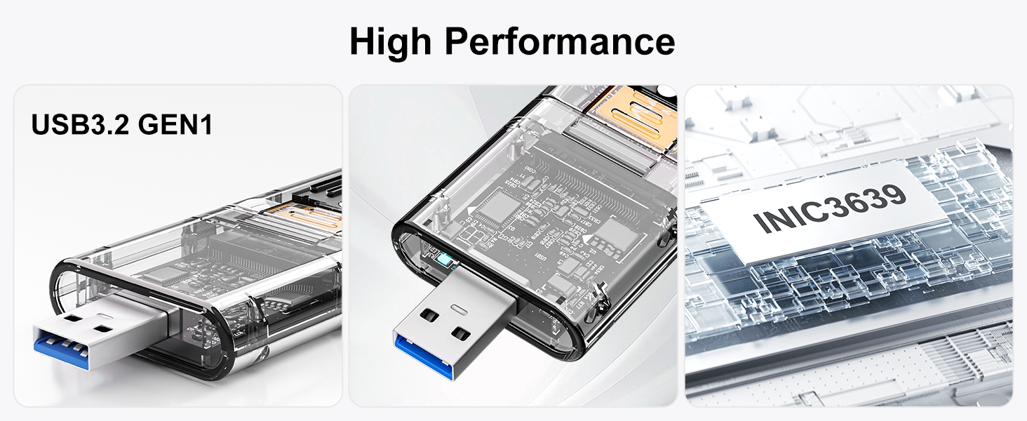 M.2 NGFF SATA SSD external case 5Gbps INIC3639 chipset USB3.2 Gen1 Type-A port 6Gbps UASP