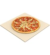 BMMXBI 13.2" Square Pizza Stone for Ooni Karu 12 Pizza Oven, High-Quality Ceramic Grill Plate Acc...