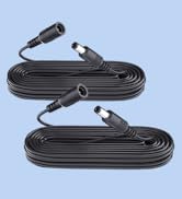 ANLINK 2 Pack 10ft 3M DC Power Extension Cable, 2PCS DC 12V Power Adapter Extension Cord 5.5mm x ...