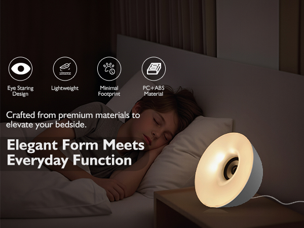 Sunrise Alarm Clock with Eye Staring Design