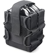 LIVANS Double Handcuff Pouch, Handcuff Holster for Duty Belt, MOLLE Handcuff Case for Vest Fit As...