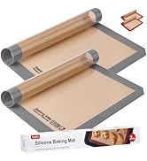 Silicone Baking Mat, Sopito Food Safe Silicone Baking Sheet, Heat Proof 480? Cooking Mat, Length ...