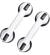 Grab Bars for Bathtubs and Showers, 2 Pack Shower Handle 12 Inch Strong Suction Shower Bar, Safet...