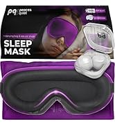Peace&amp;Quiet | PQ Sleep Mask for Side Sleepers - 3D Contoured Light Blocking Sleeping Mask for Wom...