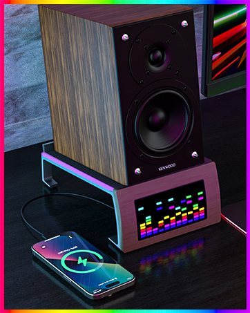 RGB sound sensor speaker stand