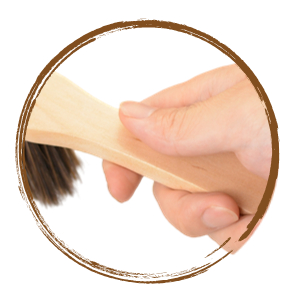 wooden hand broom